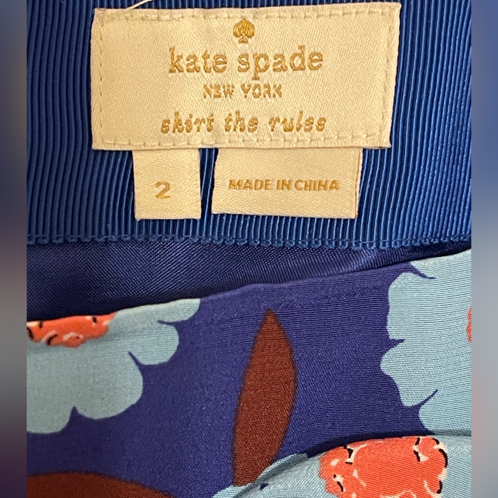 Kate Spade New York - Tangier Floral Double Layer Skirt Size 2 - Picture 9 of 17